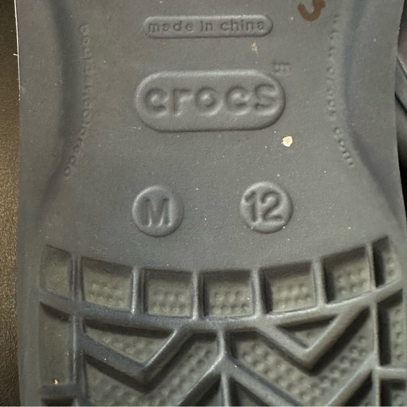 Crocs CrocBand Men’s Blue Thong Sandals Shoes 12 Slip On Shower Gym Flip Flops - Picture 9 of 9